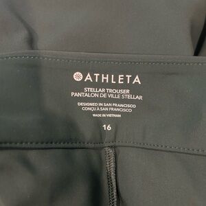 Athleta Stellar Trouser green size 16
